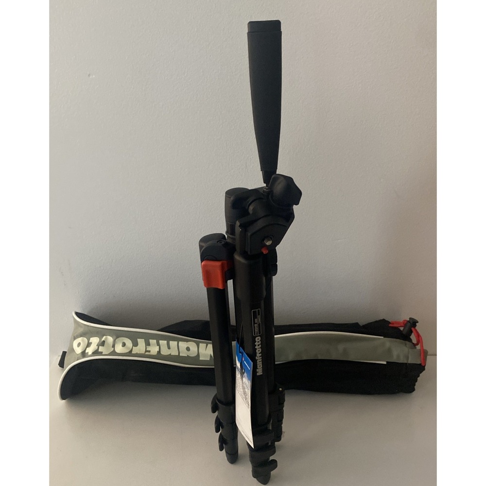 Manfrotto Black 718B Digi Tripod With 3-way Head With Carry Bag.